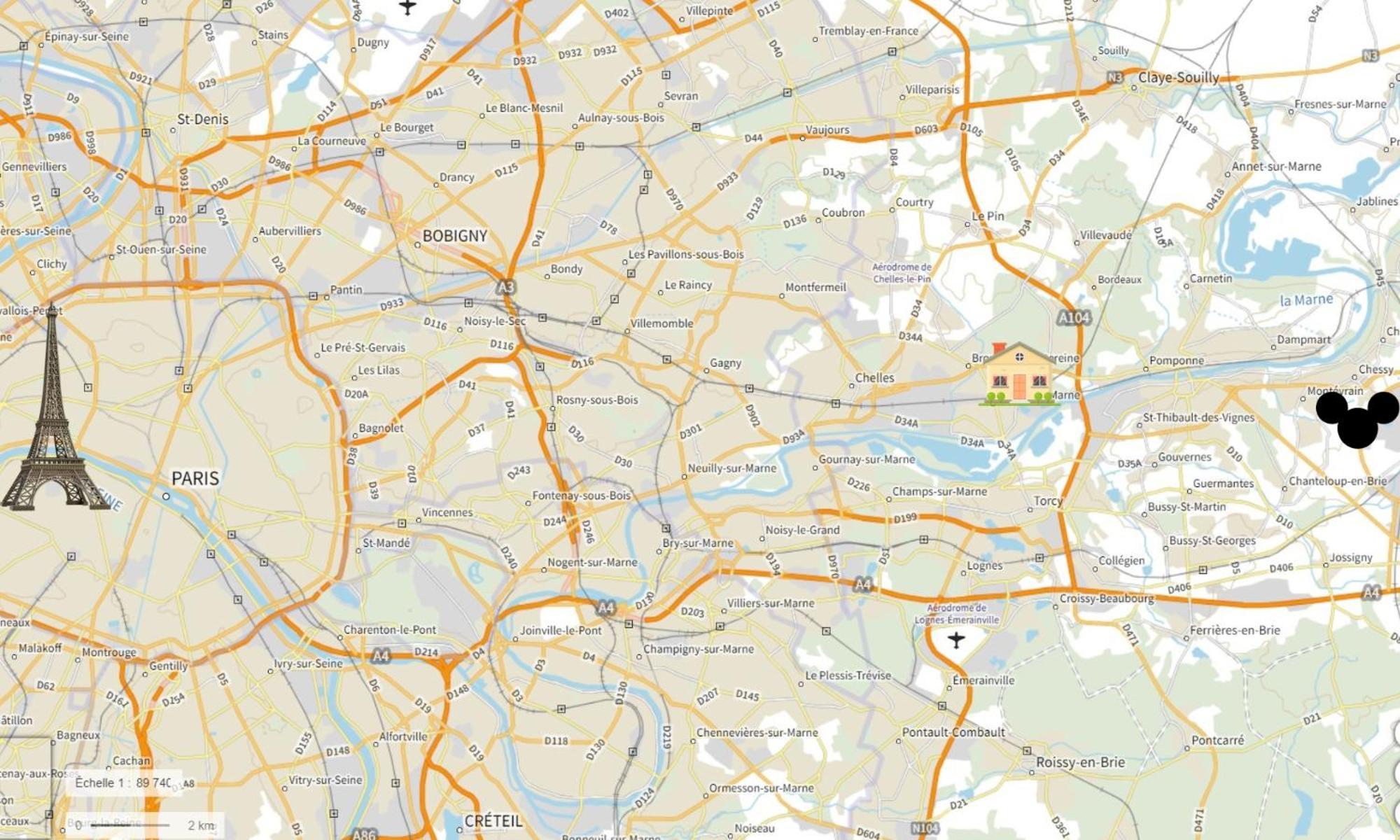 Nid Douillet Entre Paris Et Disney Vaires-sur-Marne Εξωτερικό φωτογραφία